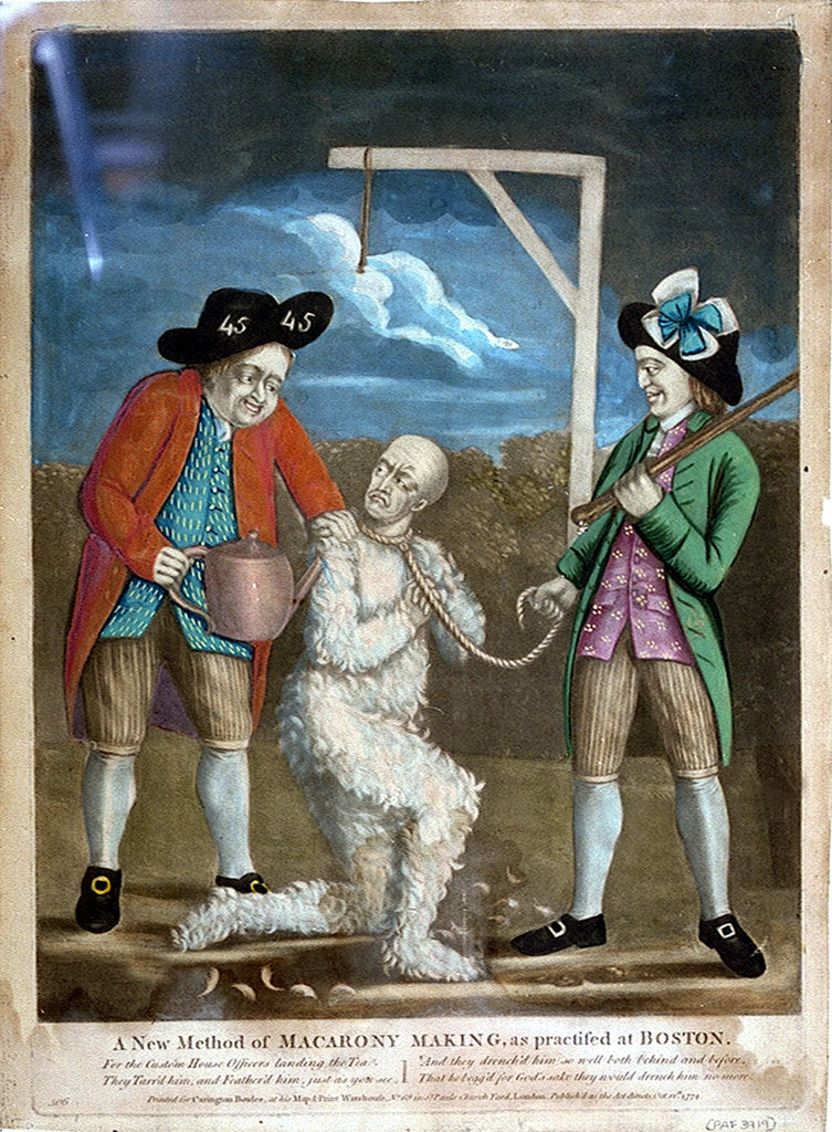 Detail of A New Method of Macarony Making, as practised at Boston by unknown