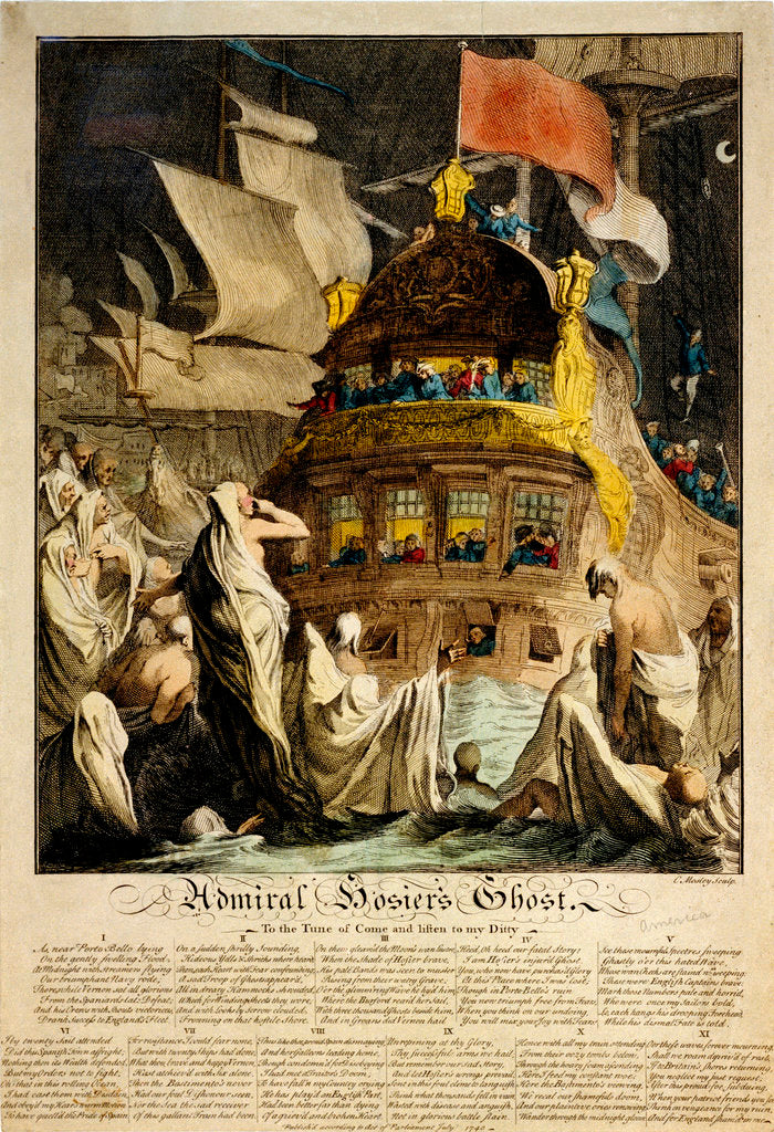 Detail of Admiral Hosier's ghost by C. Mosley