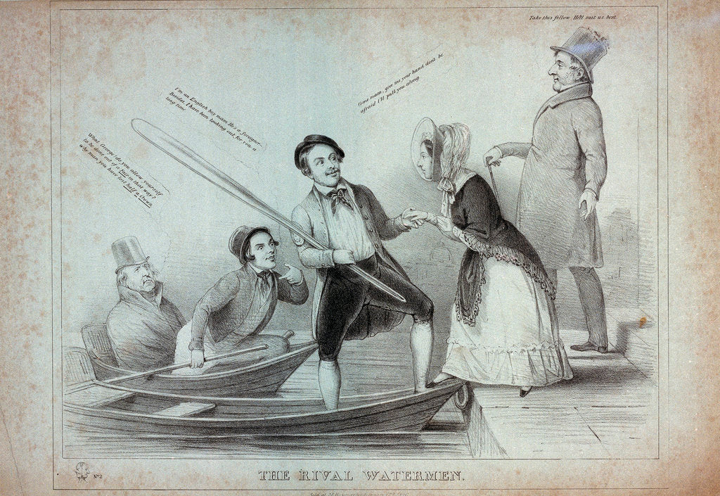 Detail of The rival watermen by McLean