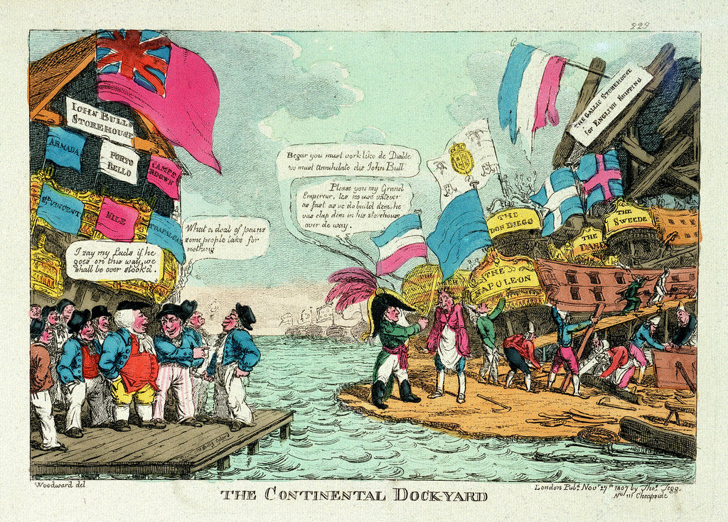 Detail of The Continental Dock-yard by George M. Woodward