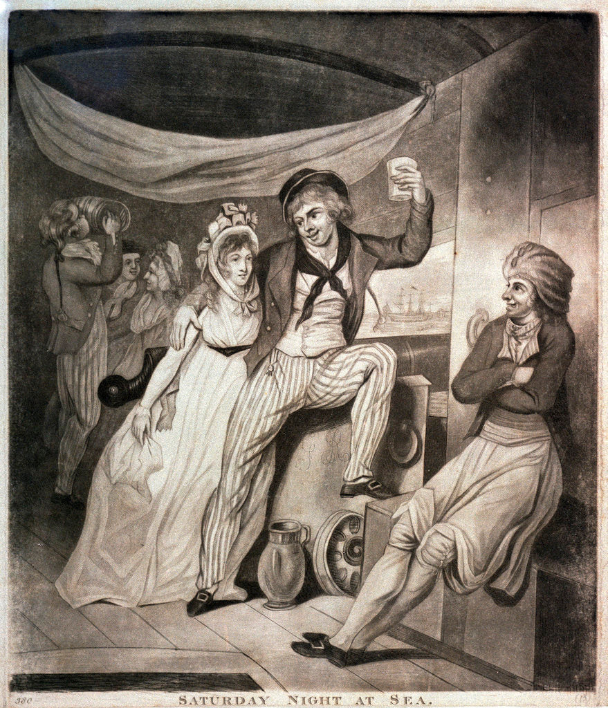 Detail of Saturday night at sea by unknown