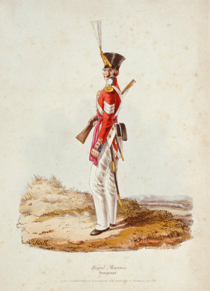 Detail of Royal Marines. Sergeant. by E. Hull