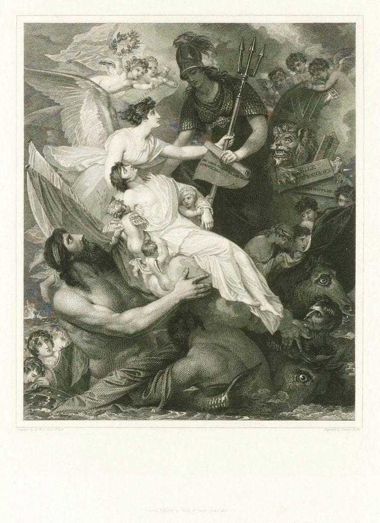 Detail of Apotheosis of Nelson by Benjamin West