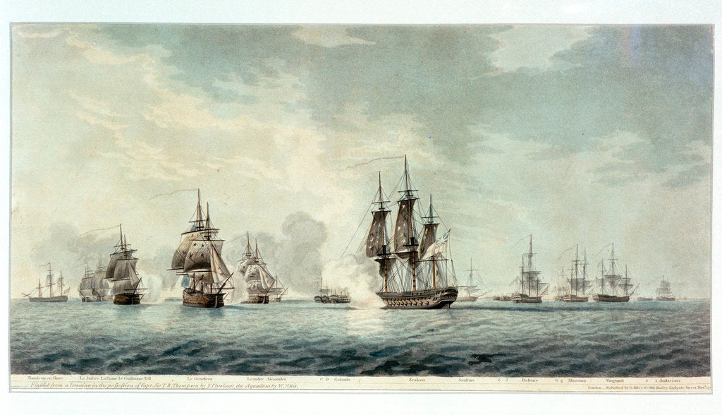 Detail of Battle of the Nile by Francis Chesham