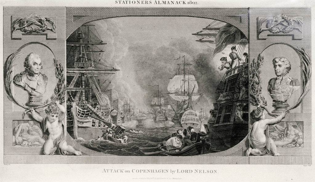 Detail of Attack on Copenhagen by Lord Nelson by Burney