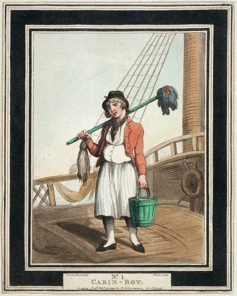 Detail of Cabin boy: no.1 in series by Thomas Rowlandson