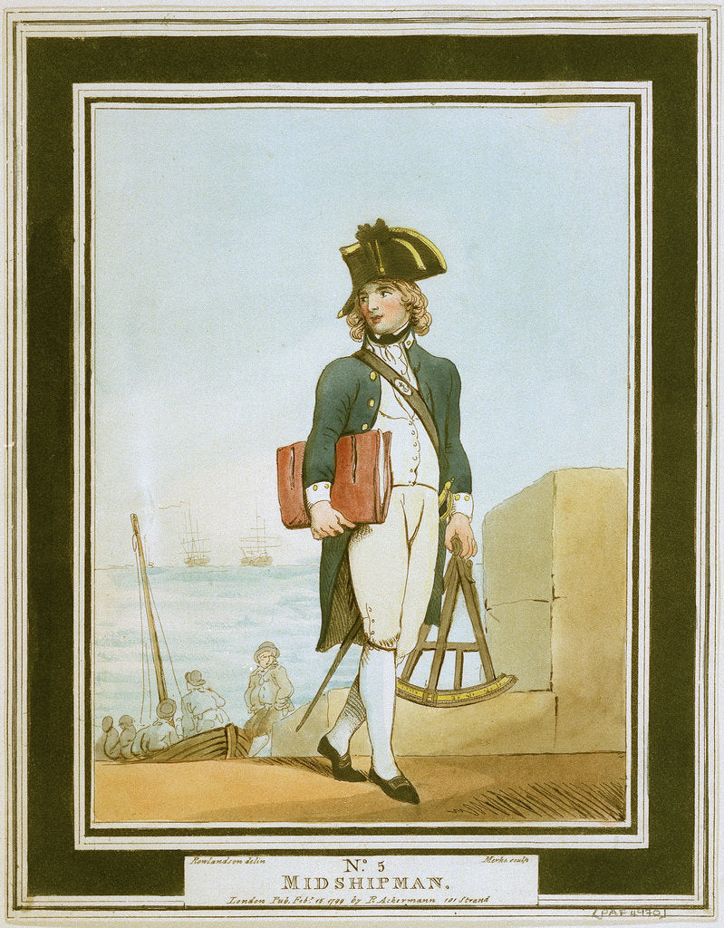 Detail of Midshipman by Thomas Rowlandson