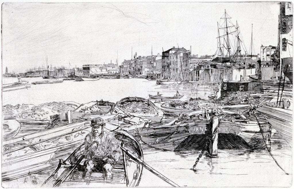 Detail of The Pool by James Abbott McNeill Whistler