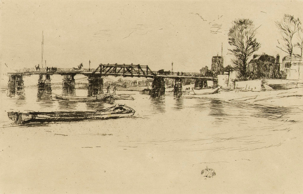 Detail of Fulham by James Abbott McNeill Whistler