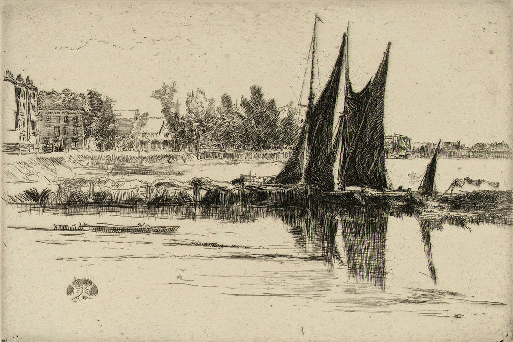 Detail of Hurlingham by James Abbott McNeill Whistler