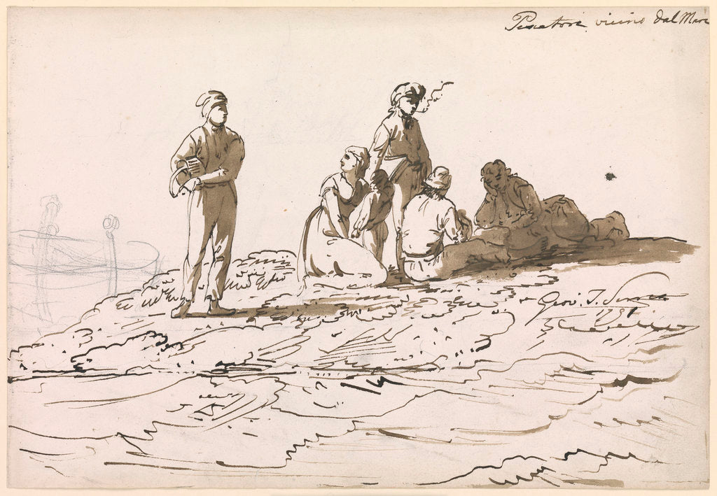 Detail of Neapolitan Fisherfolk by John Thomas Serres