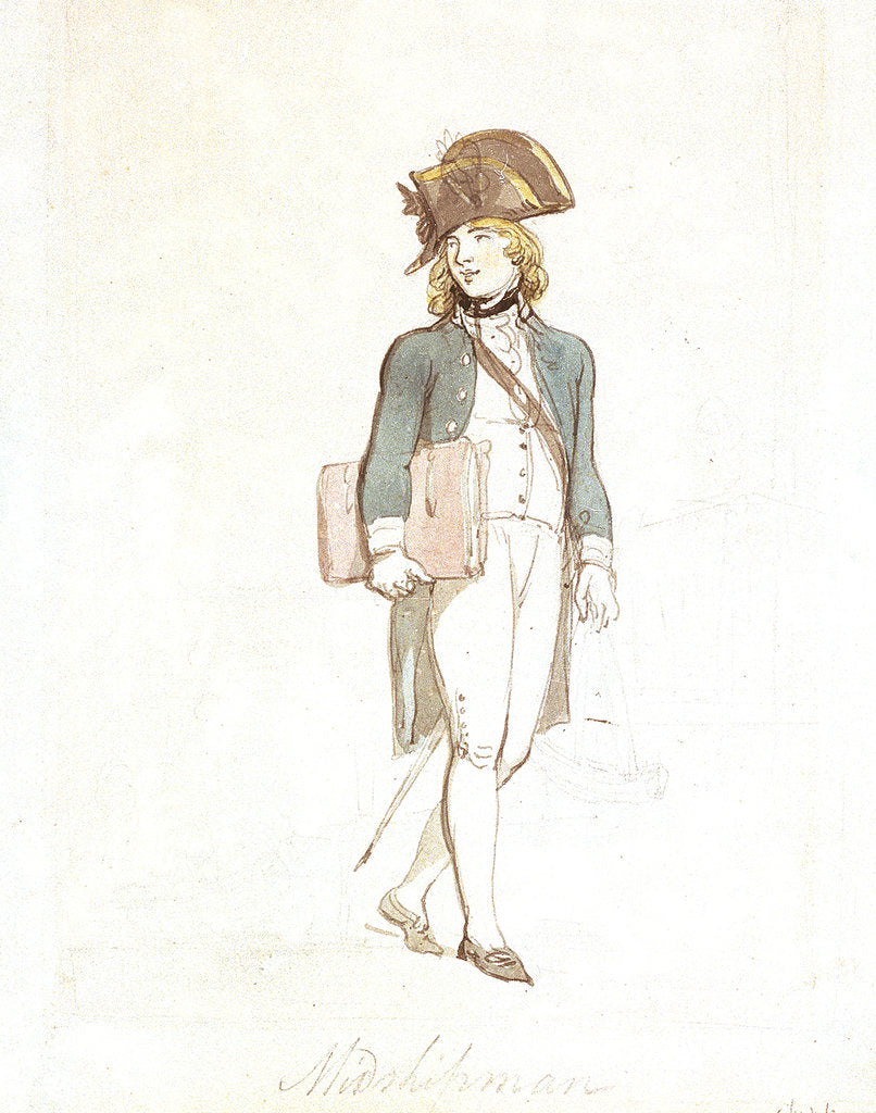 Detail of Midshipman by Thomas Rowlandson