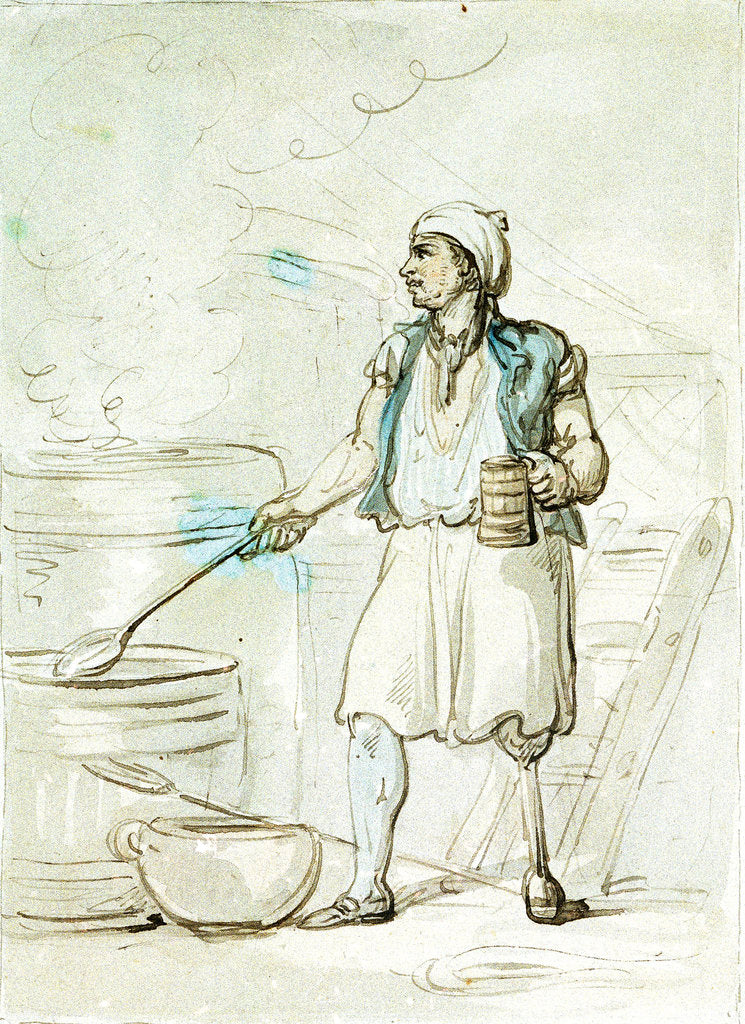 Detail of Cook's mate by Thomas Rowlandson