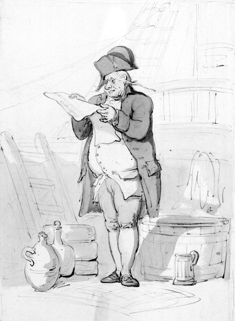 Detail of The Purser by Thomas Rowlandson