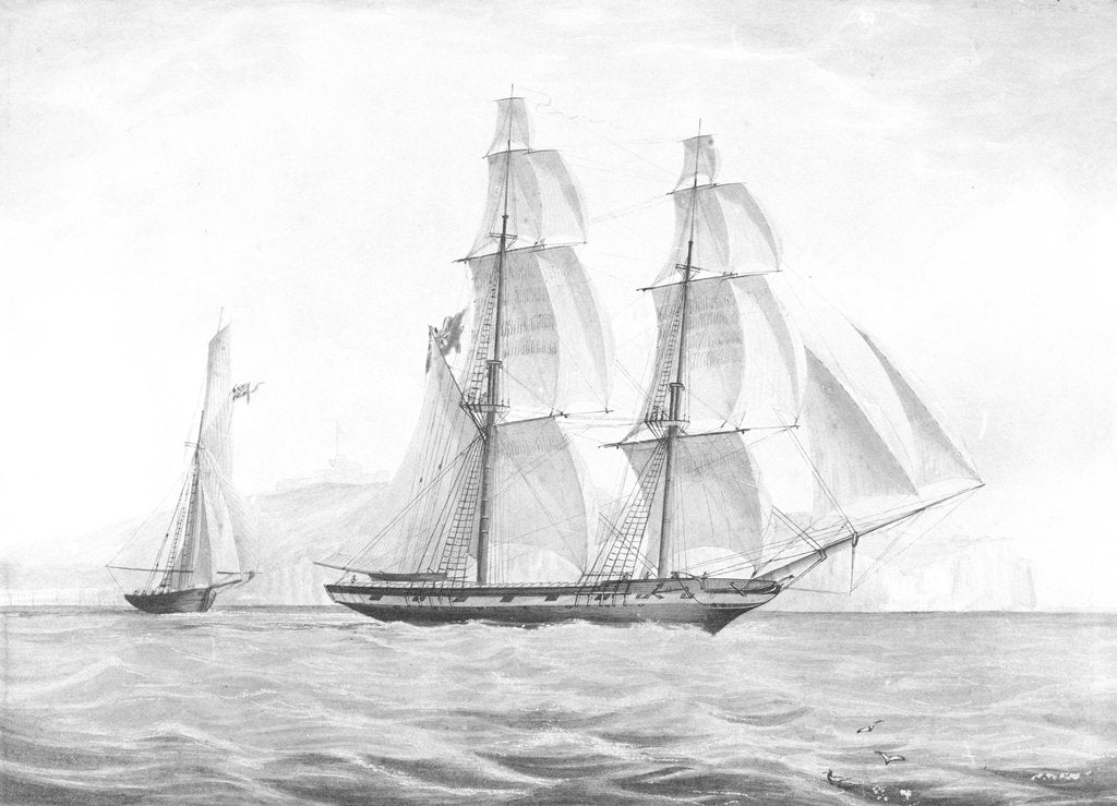 Detail of HM Brig 'Penguin' (1838) by unknown