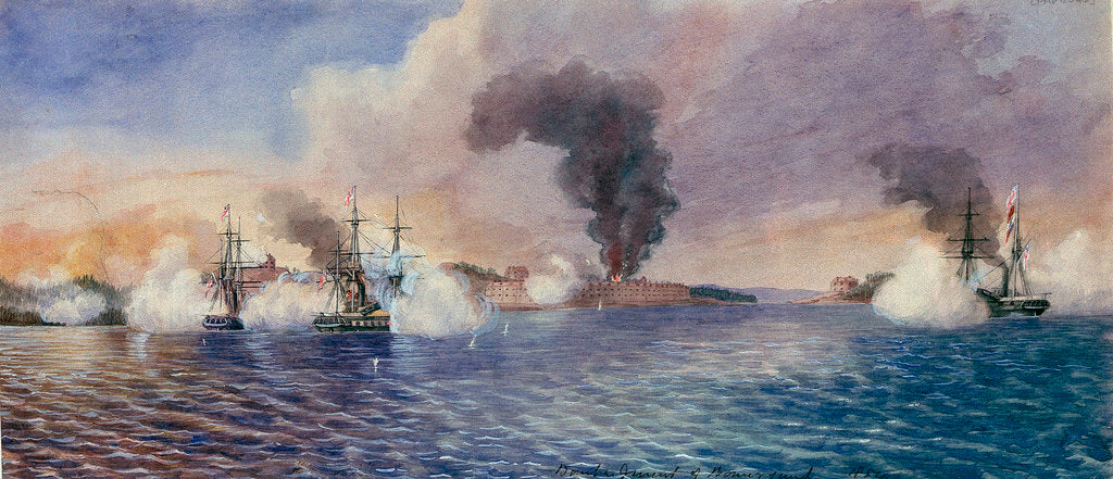 Detail of Bombardment of Bomarsund, August 1854 by Edward Hodges Cree