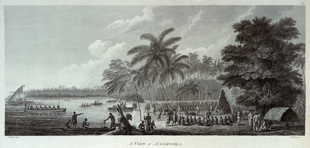 Detail of A view at Anamooka by John Webber