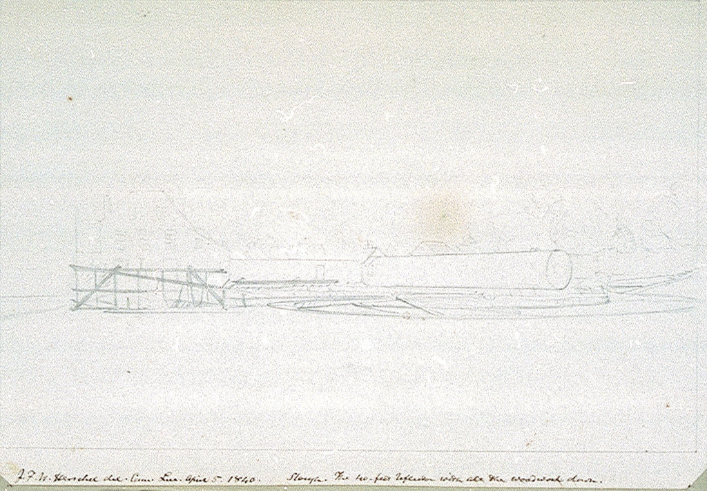 Detail of Slough. The 40ft reflector with all the woodwork down by John Frederick William Herschel