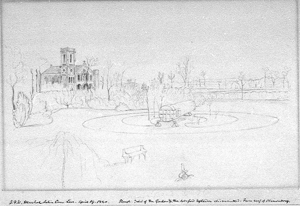 Detail of Slough; view of the 40ft reflector dismantled by John Frederick William Herschel