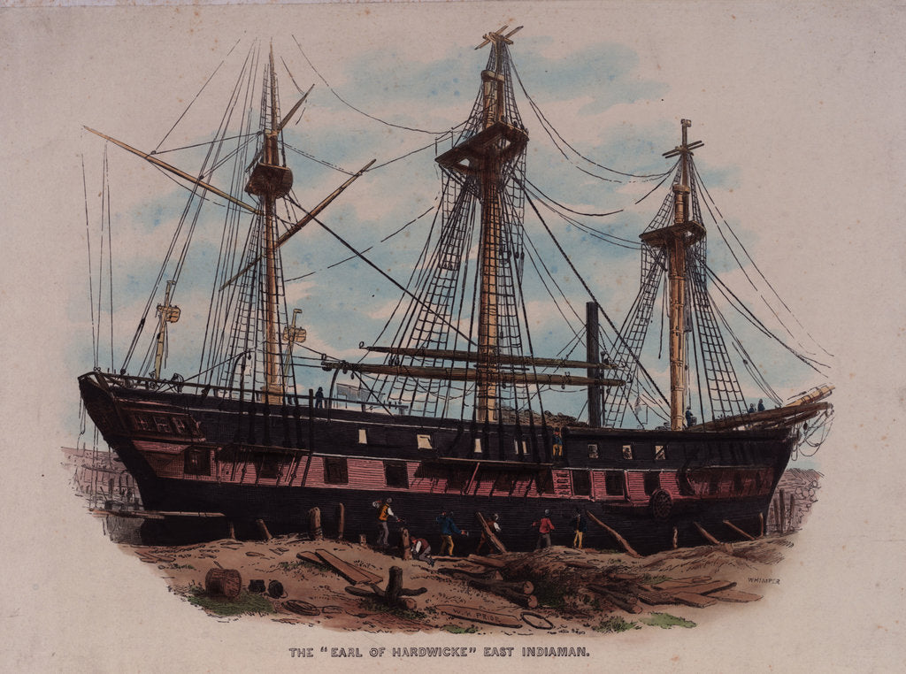 Detail of The Earl of Hardwicke East Indiaman by W.H. Prior