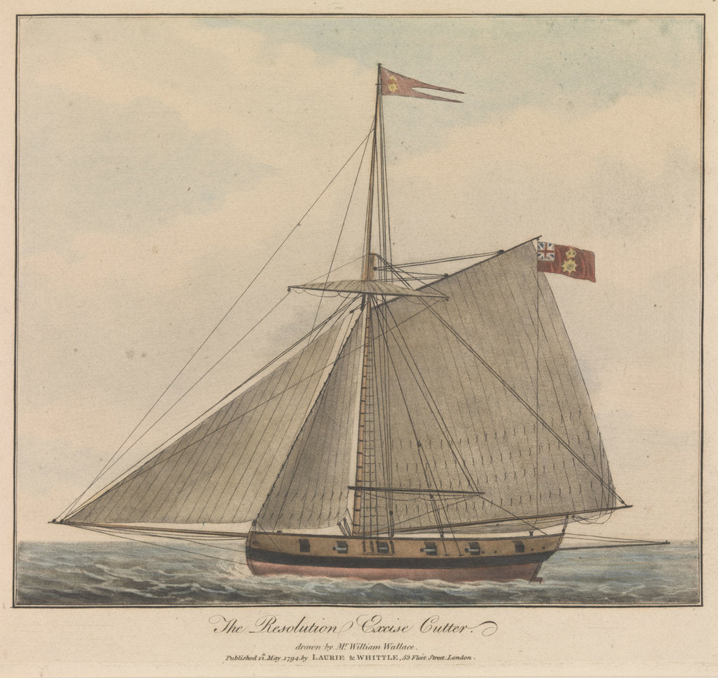 Detail of The Resolution Excise Cutter by William Wallace