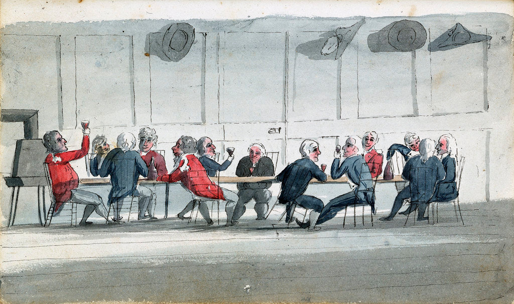 Detail of A ward room mess by Edward Pelham Brenton