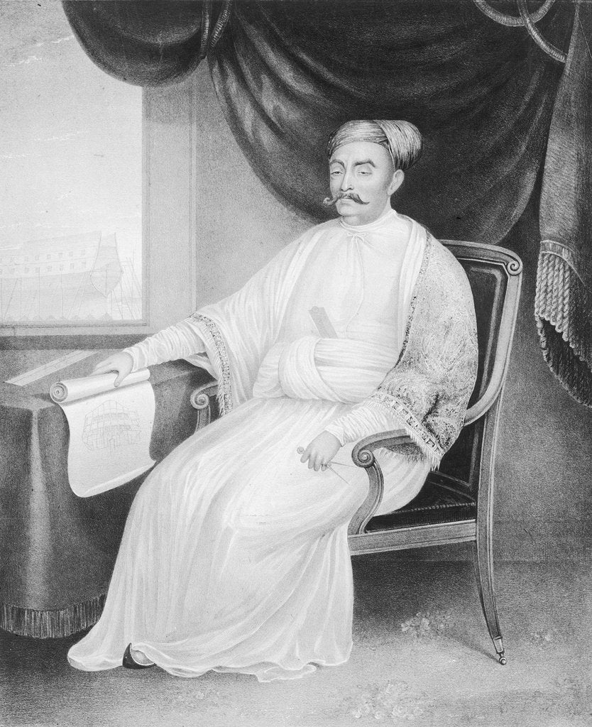 Detail of Jamsetjee Bomanjee (1756-1821) by G. Bragg
