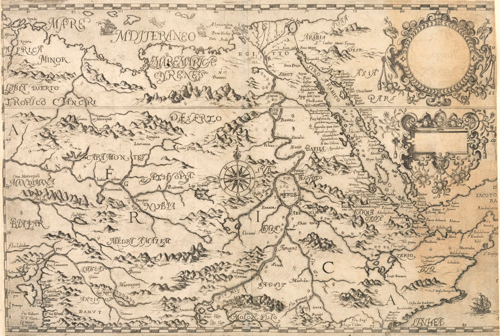 Detail of Map of the Congo Kingdom 1578 by unknown