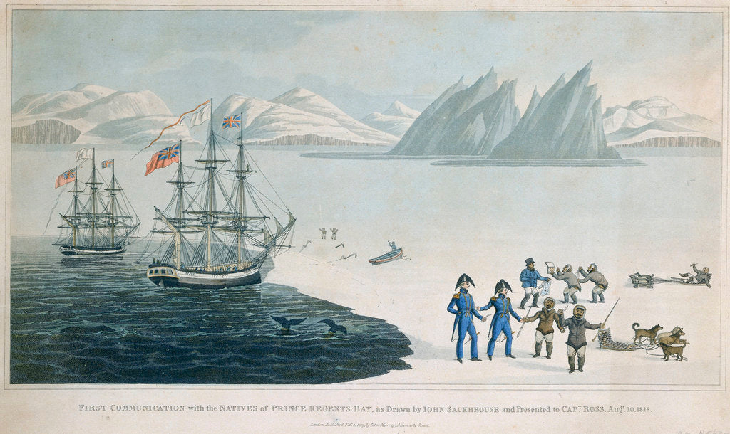 Detail of First communication with the Natives of Prince Regents Bay by John Sackhouse