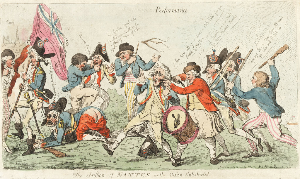 Detail of The Fruition of Nantes or the Vision Interpreted by Isaac Cruikshank