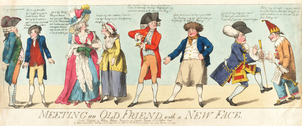 Detail of Meeting an Old Friend with a New Face by William Holland