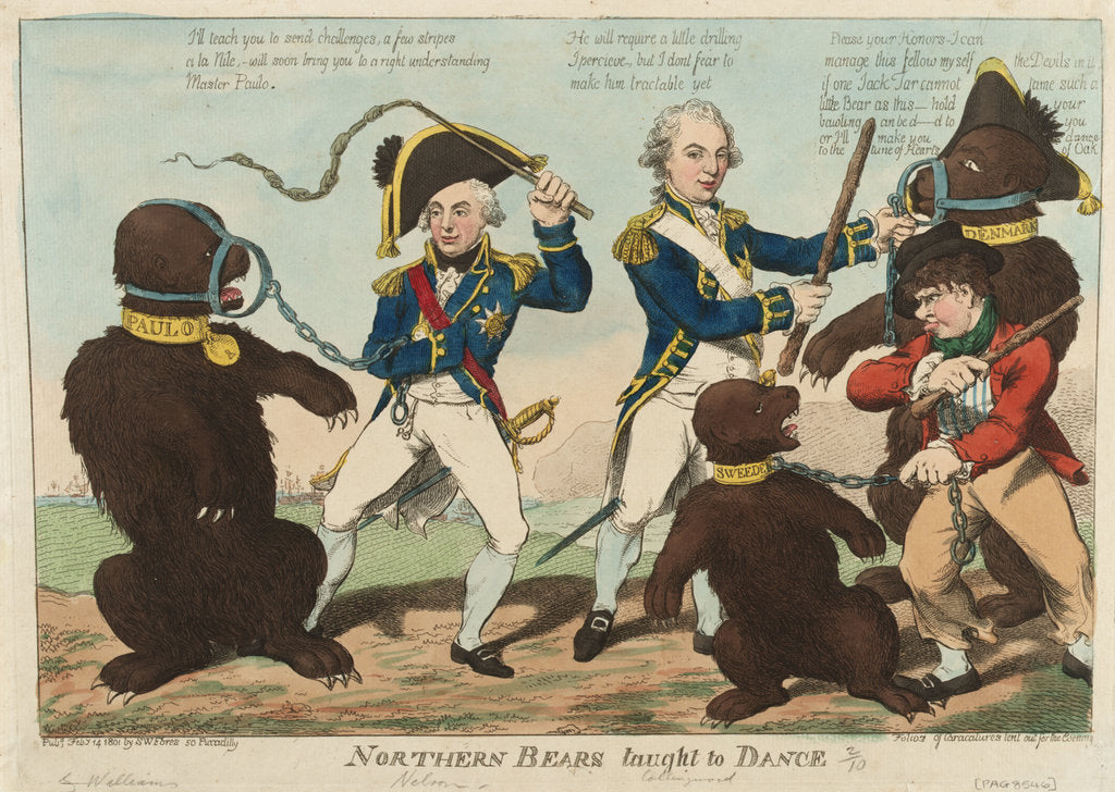 Detail of Northern Bears taught to Dance by S.W. Fores