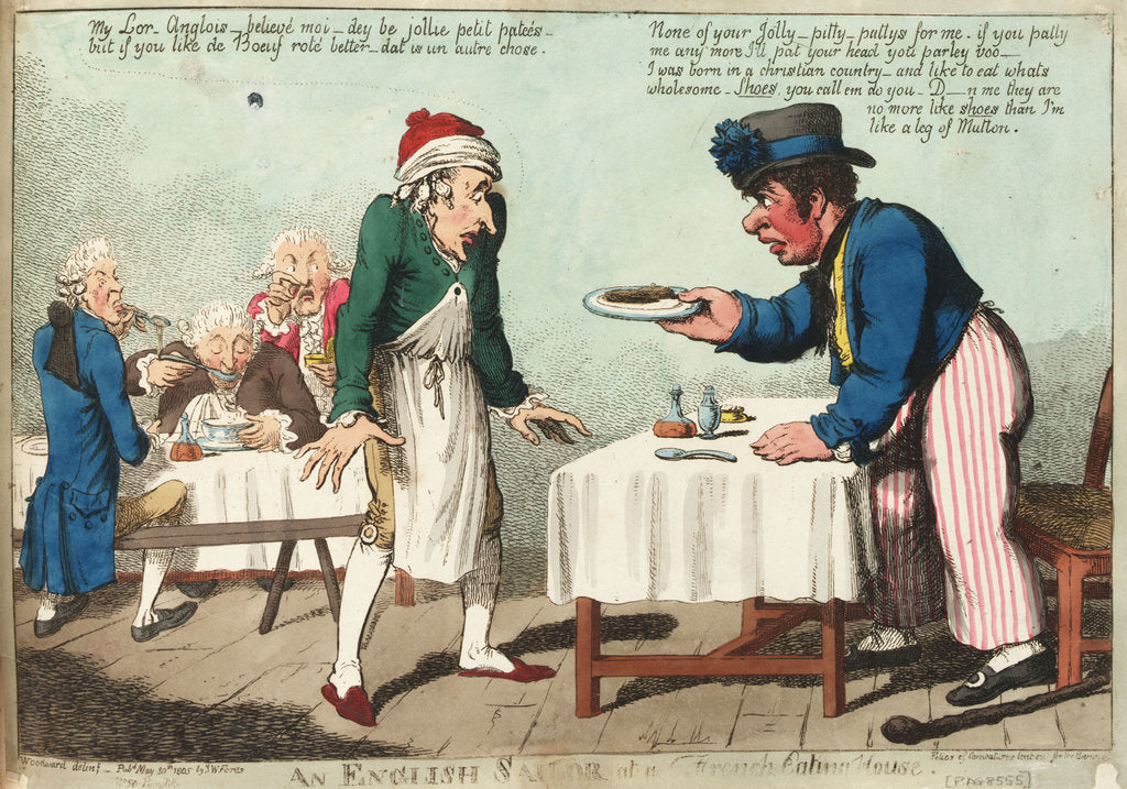 Detail of An English Sailor at a French Eating House by George M. Woodward
