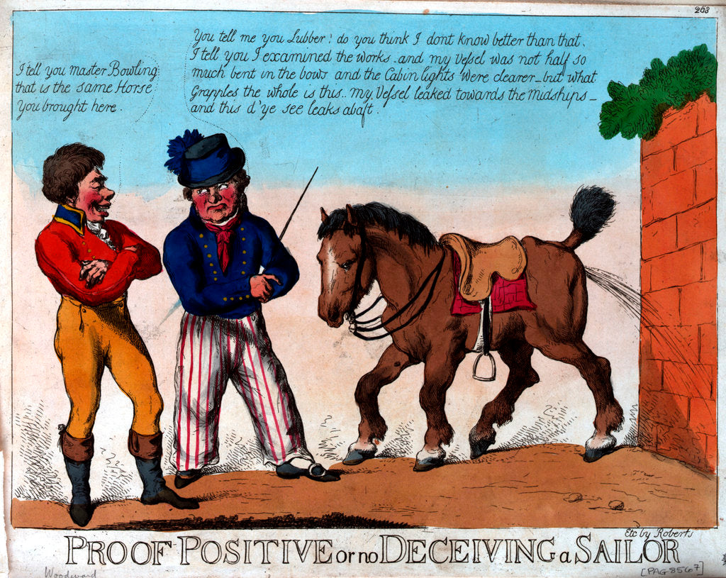Detail of Proof Positive or no Deceiving a Sailor by George M. Woodward