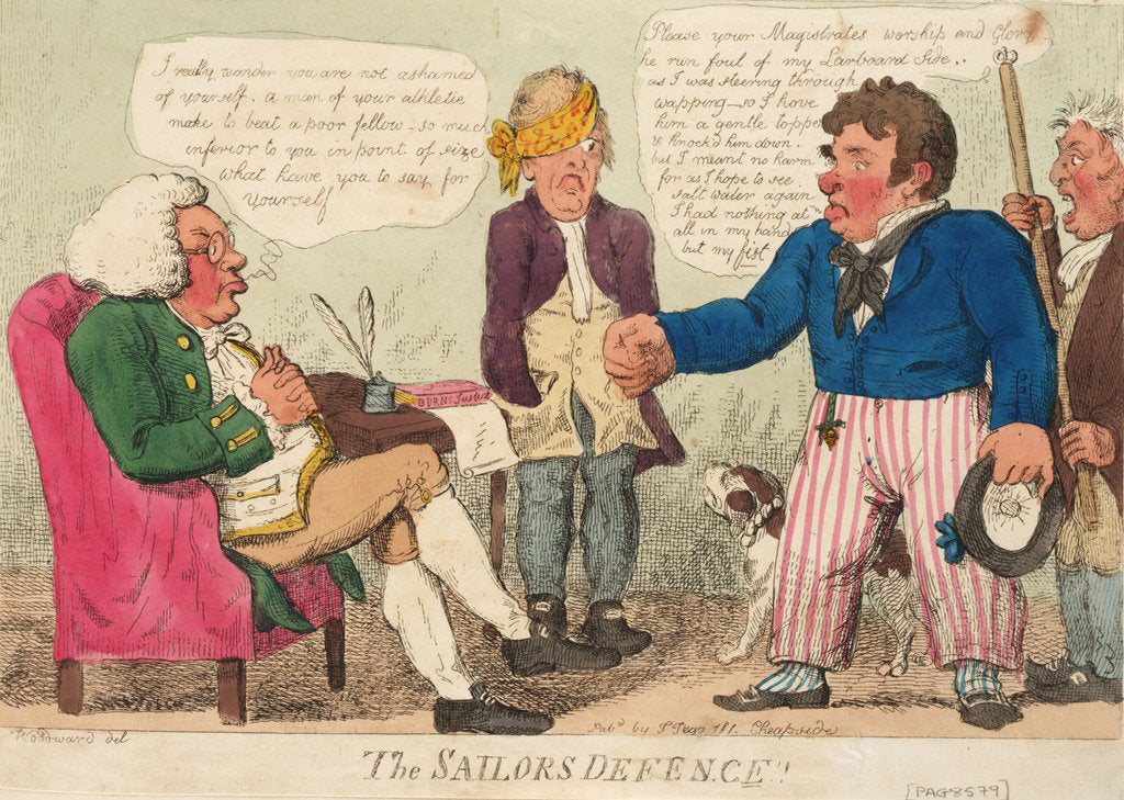 Detail of The Sailor's Defence by George M. Woodward