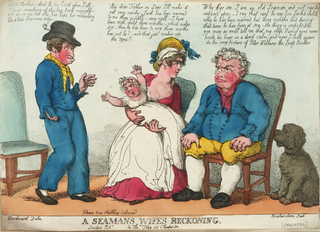 Detail of A Seamans Wifes Reckoning by George M. Woodward
