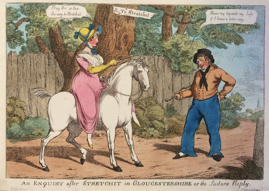 Detail of An Enquiry after Stretchit in Gloucestershire or the Sailors Reply by C. Williams