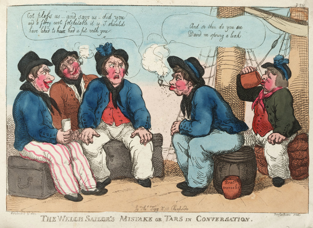 Detail of The Welch Sailor's Mistake or Tars in Conversation by George M. Woodward