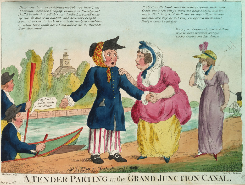 Detail of A Tender Parting at the Grand Junction Canal by George M. Woodward
