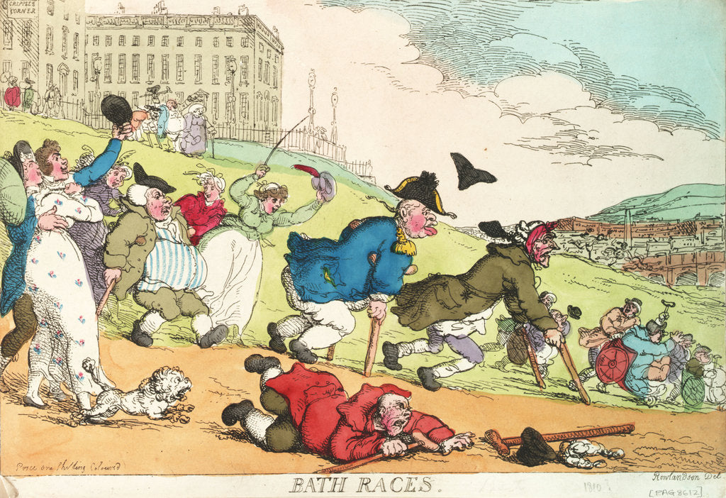 Detail of Bath Races by Thomas Rowlandson