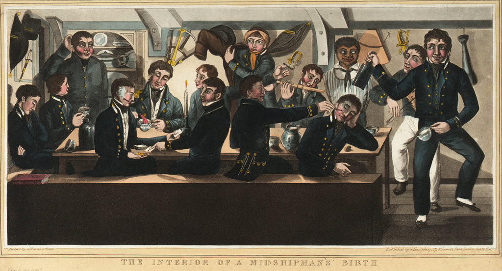 Detail of The Interior of a Midshipman's Birth by G. Humphrey