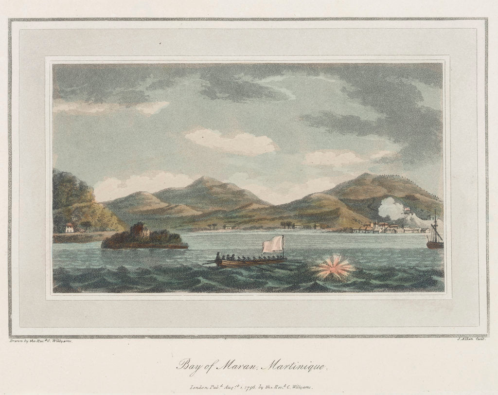Detail of Bay of Maran, Martinique by C. Willyams