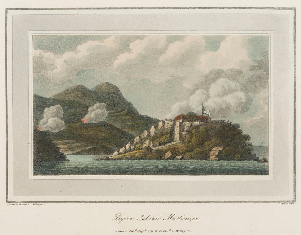 Detail of Pigeon Island, Martinique by C. Willyams