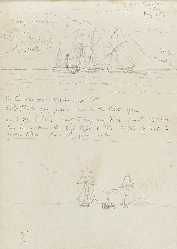 Detail of HMS 'Albion' entering the Bosphorus after the action of the 17 October 1854 by E. Goodenough