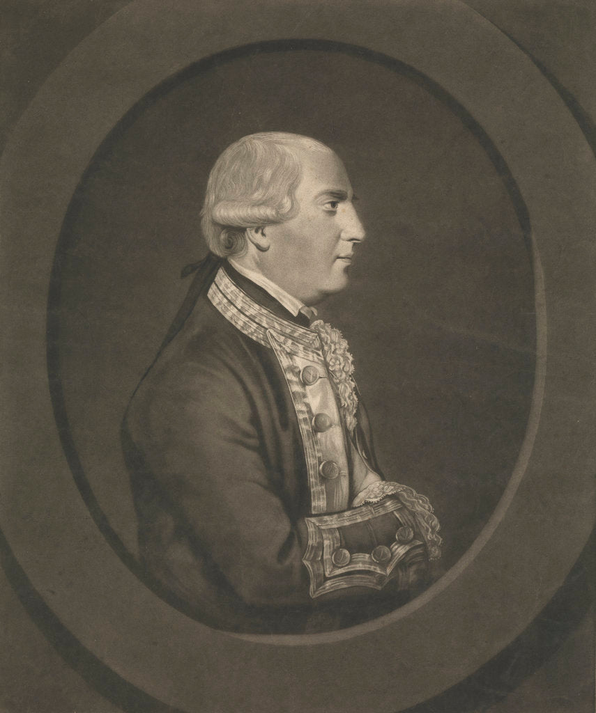 Detail of John Elphinston (1722-1785) of the Russian Navy by unknown