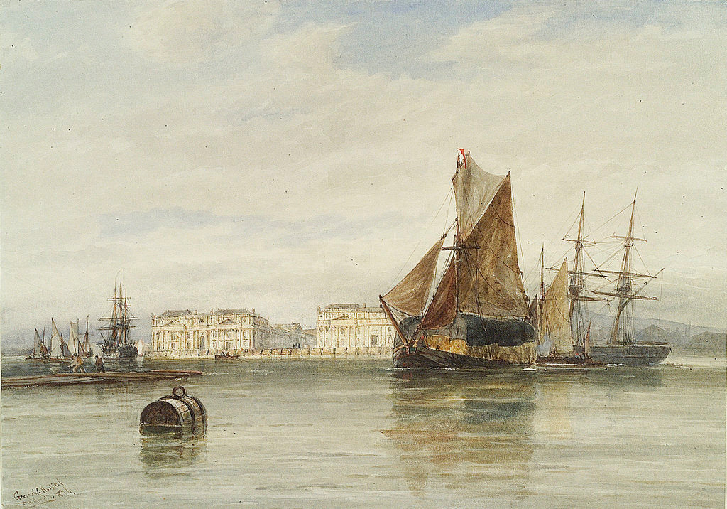 Detail of Greenwich Hospital, 1876 by Thomas Bush Hardy