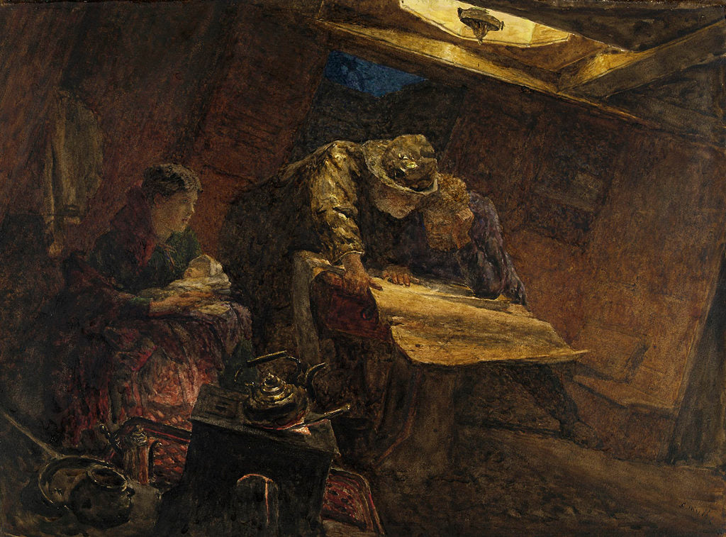Detail of A thick night off the Goodwins by Lionel Percy Smythe