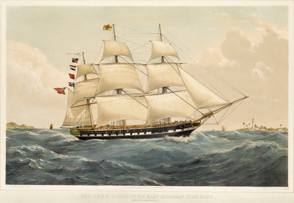 Detail of The East Indiaman 'Owen Glendower' by Thomas Goldsworth Dutton