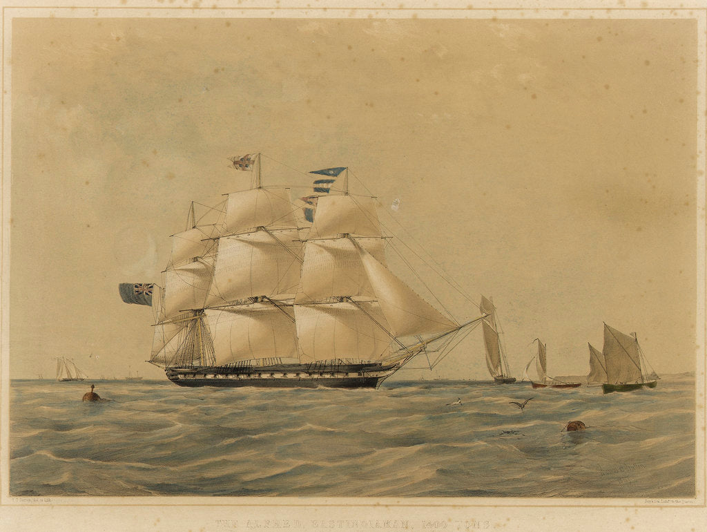 Detail of The East Indiaman 'Alfred' by Thomas Goldsworth Dutton