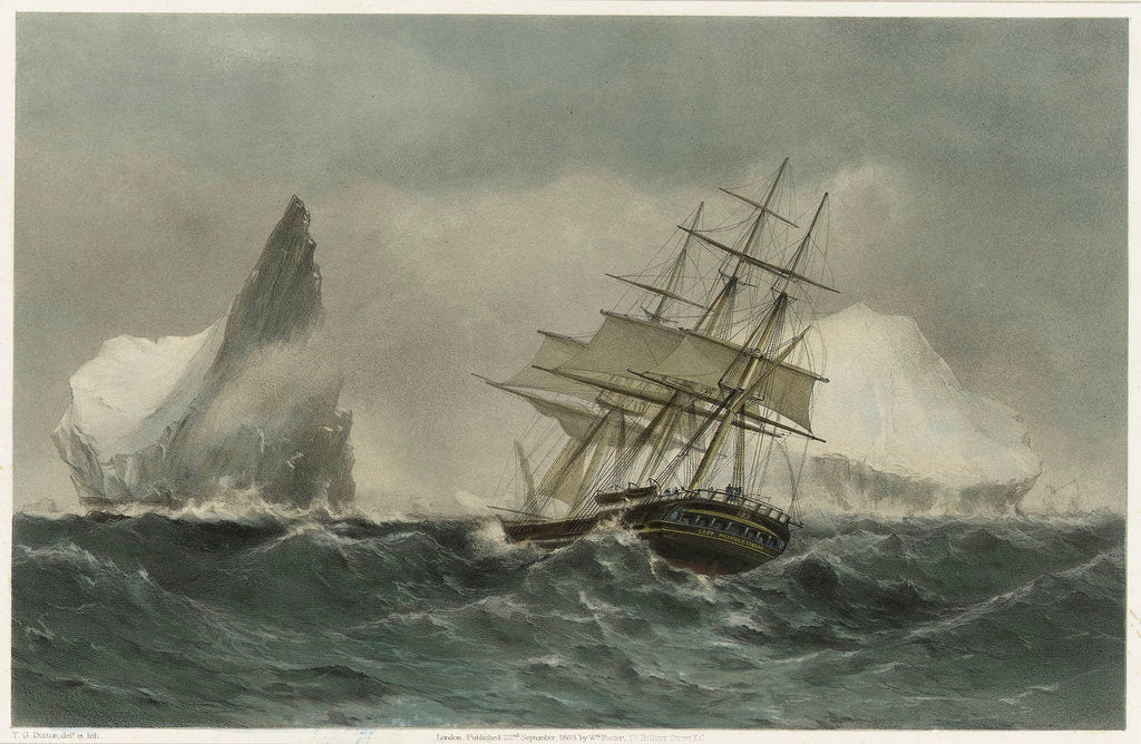 Detail of Clipper ship 'Lady Melville' by Thomas Goldsworth Dutton